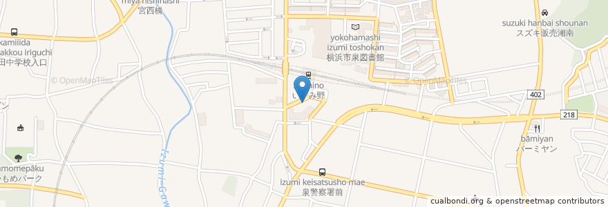 Mapa de ubicacion de いずみ野整骨院 en Jepun, 神奈川県, 横浜市, 泉区.