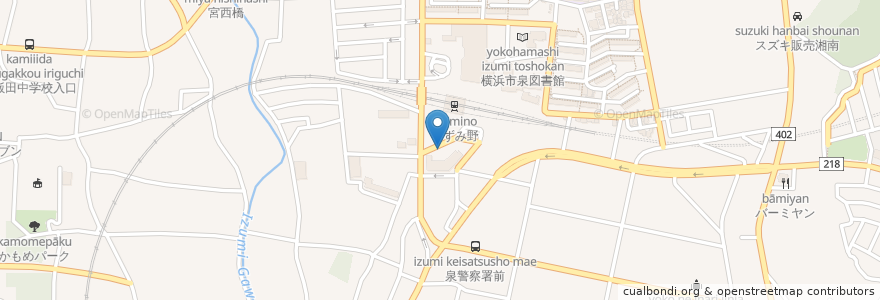 Mapa de ubicacion de さくら薬局 en اليابان, كاناغاوا, 横浜市, 泉区.