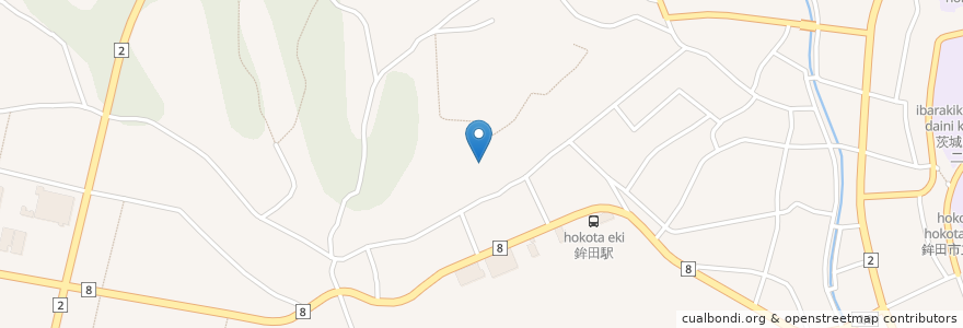 Mapa de ubicacion de 塔ヶ崎十一面観世音 en Japon, Préfecture D'Ibaraki, 鉾田市.