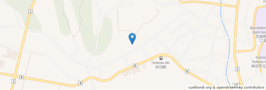 Mapa de ubicacion de 塔ヶ崎二十三夜尊 en Japón, Prefectura De Ibaraki, 鉾田市.