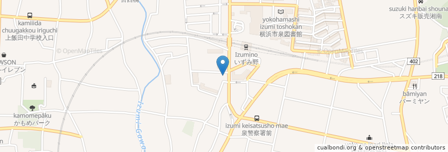 Mapa de ubicacion de いずみ野整形外科 en Japan, Kanagawa Prefecture, Yokohama, Izumi Ward.