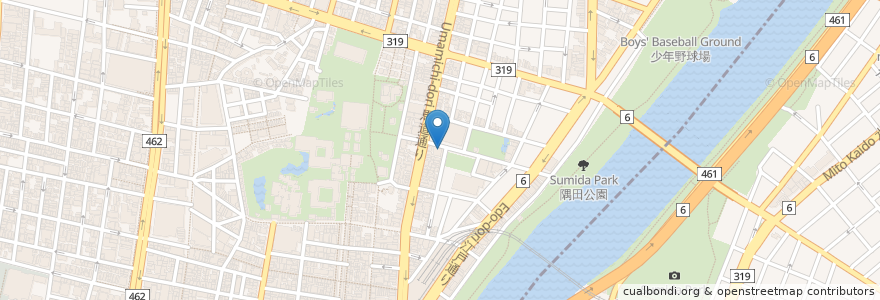 Mapa de ubicacion de Kaminari Issa en Japan, Tokyo, Taito.
