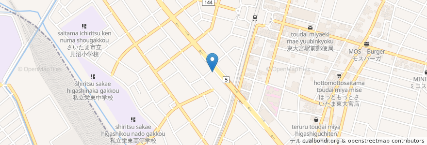 Mapa de ubicacion de 半田耳鼻咽喉科 en Jepun, 埼玉県, さいたま市, 見沼区.