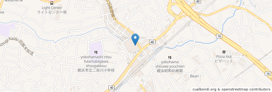 Mapa de ubicacion de atariya en ژاپن, 神奈川県, 横浜市, 旭区.