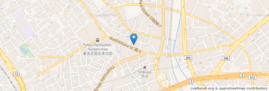 Mapa de ubicacion de Espresso D works en Jepun, 東京都, 渋谷区.