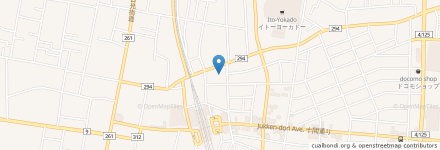 Mapa de ubicacion de フラワー en Japão, 茨城県, 古河市.