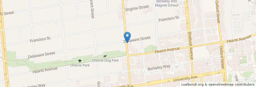 Mapa de ubicacion de Wolfgang Boeck, DDS en Amerika Birleşik Devletleri, Kaliforniya, Alameda İlçesi, Berkeley.