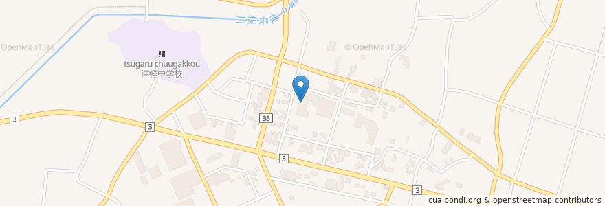 Mapa de ubicacion de 中央公民館岩木館 en Jepun, 青森県, 弘前市.