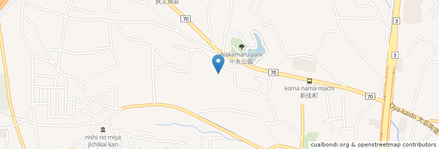 Mapa de ubicacion de 星花幼児園 en Japonya, 栃木県, 宇都宮市.