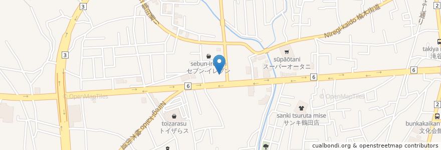 Mapa de ubicacion de 丸亀製麺 en Japon, Préfecture De Tochigi, Utsunomiya.