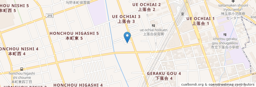 Mapa de ubicacion de 樋口歯科 en 일본, 사이타마현, さいたま市, 中央区.