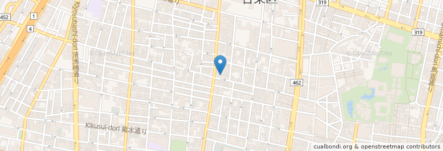 Mapa de ubicacion de 㐂久鮨 en Giappone, Tokyo, 台東区.