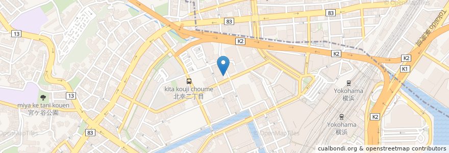 Mapa de ubicacion de はぎもとクリニック en Japan, 神奈川県, Yokohama, 西区, 神奈川区.
