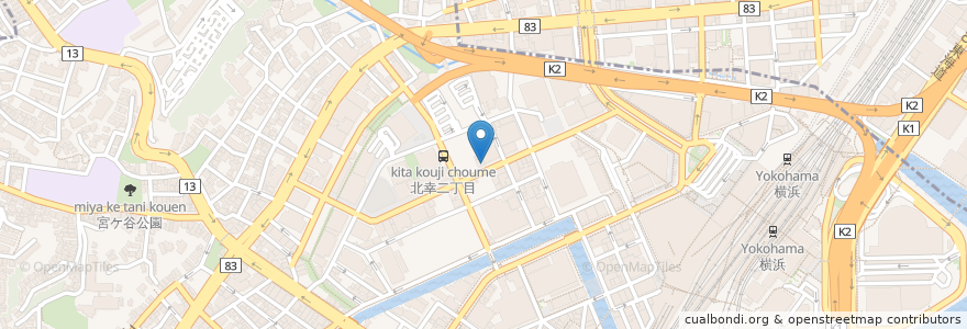 Mapa de ubicacion de マルコヴィッチコネクション en Japon, Préfecture De Kanagawa, 横浜市, 西区, 神奈川区.