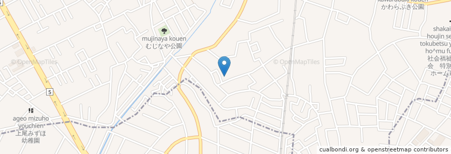Mapa de ubicacion de 上尾たいよう保育園 en Japan, Präfektur Saitama, 上尾市, 見沼区.