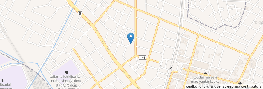 Mapa de ubicacion de 高田医院 en Japão, 埼玉県, さいたま市, 見沼区.