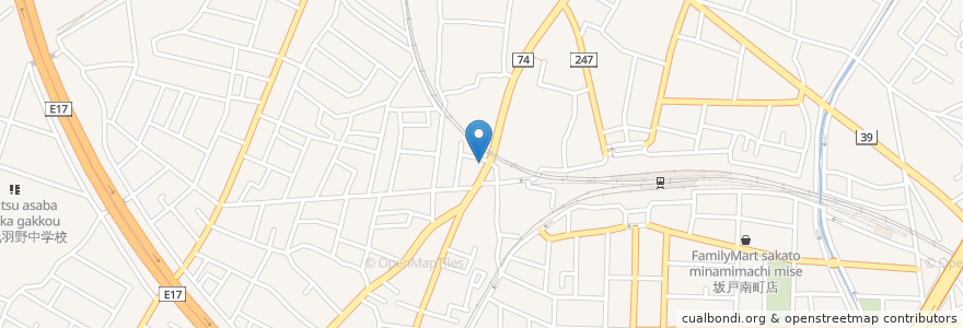Mapa de ubicacion de 餃子専門店  ちゃおず en Japon, Préfecture De Saitama, 坂戸市.