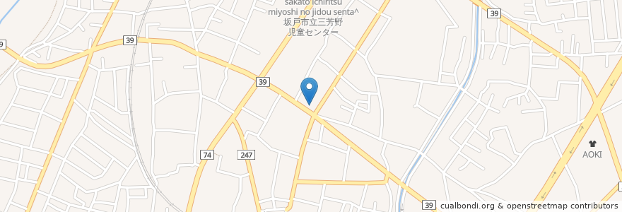 Mapa de ubicacion de 埼玉県信用金庫 坂戸支店 en Japan, Präfektur Saitama, 坂戸市.