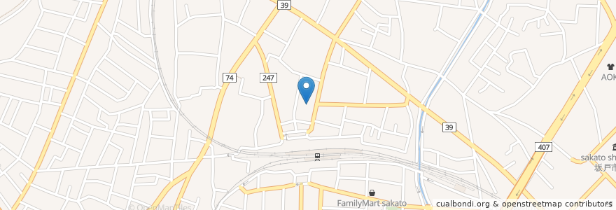 Mapa de ubicacion de 埼玉りそな銀行 坂戸支店 en Japan, 埼玉県, 坂戸市.
