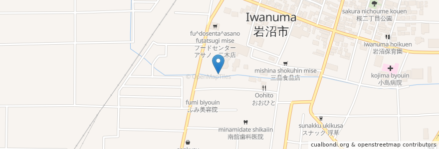 Mapa de ubicacion de 愛宕神社 en Japon, Préfecture De Miyagi, 岩沼市.