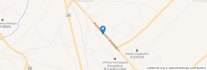 Mapa de ubicacion de エグサ薬局 en Япония, Сайтама, 日高市.