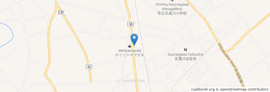 Mapa de ubicacion de 上々うどん en Japón, Prefectura De Saitama, 日高市.