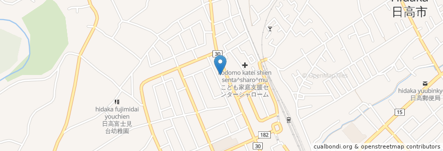 Mapa de ubicacion de 有料老人ホーム　ゆうらく日高 en Japonya, 埼玉県, 日高市.