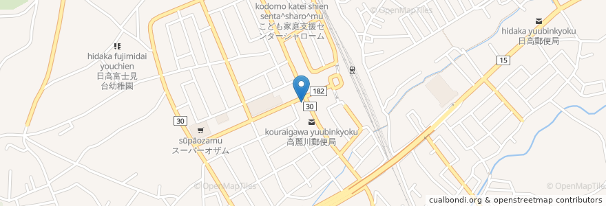 Mapa de ubicacion de あさひ en Japón, Prefectura De Saitama, 日高市.