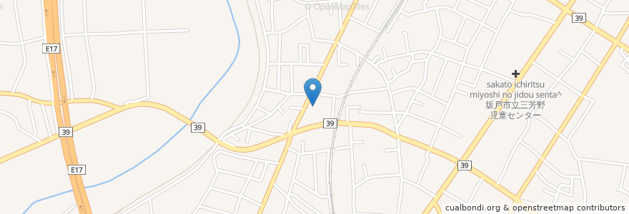 Mapa de ubicacion de エネオス（有)森田燃料店　 en Япония, Сайтама, 坂戸市.