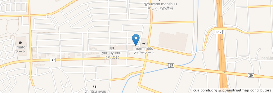Mapa de ubicacion de にっさい歯科 en Japan, Saitama Prefecture, Sakado.