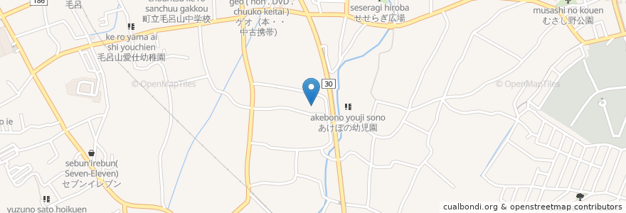 Mapa de ubicacion de 福正寺 en Giappone, Prefettura Di Saitama, 入間郡, 毛呂山町.