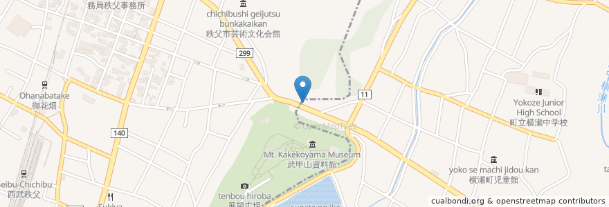 Mapa de ubicacion de Tea Roma en 日本, 埼玉県, 秩父市.