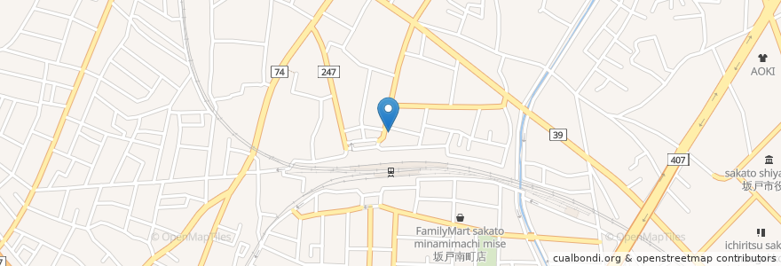 Mapa de ubicacion de ミスタードーナツ 坂戸駅前ショップ en اليابان, 埼玉県, 坂戸市.