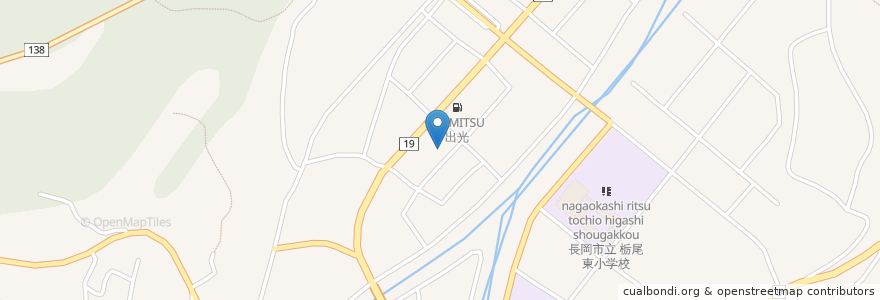 Mapa de ubicacion de 豊愛子どもの森 en 日本, 新潟県, 長岡市.