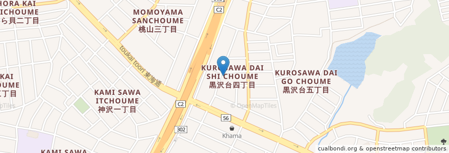 Mapa de ubicacion de Cafe ripple en 日本, 愛知県, 名古屋市, 緑区.