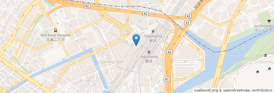Mapa de ubicacion de T-JOY en Japão, 神奈川県, 横浜市, 西区, 神奈川区.