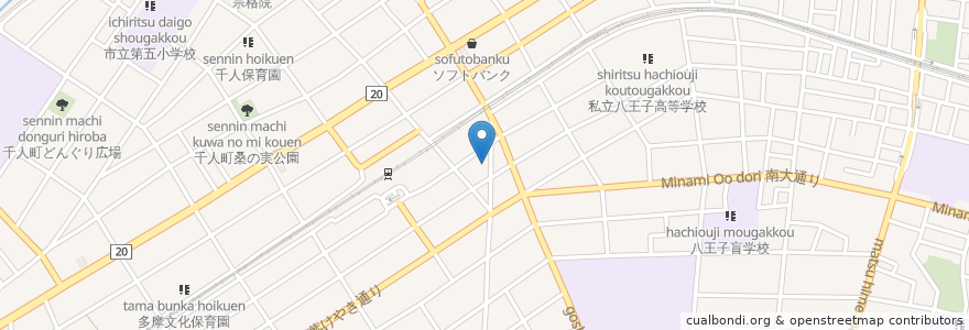 Mapa de ubicacion de 洋食おがわ en 日本, 東京都, 八王子市.