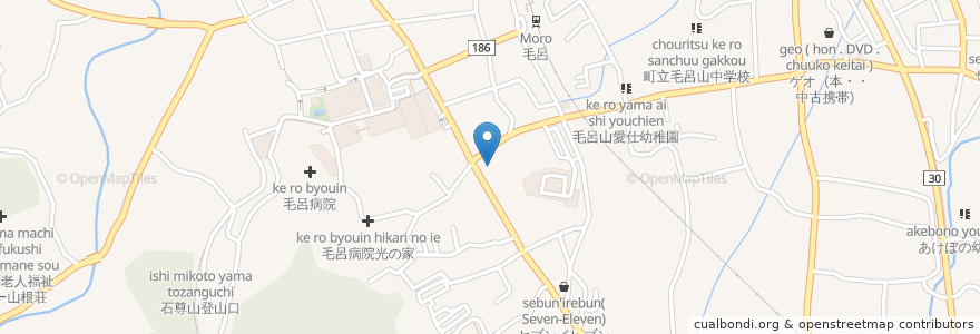 Mapa de ubicacion de ドラッグセイムス毛呂山店 en Japan, Präfektur Saitama, 入間郡, 毛呂山町.