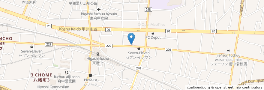 Mapa de ubicacion de スナック　レモン en ژاپن, 東京都, 府中市.