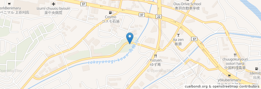Mapa de ubicacion de 力寿司 清柳館 en Jepun, 宮城県, 仙台市, 泉区.