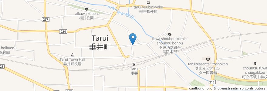 Mapa de ubicacion de なかむらや en ژاپن, 岐阜県, 不破郡, 垂井町.