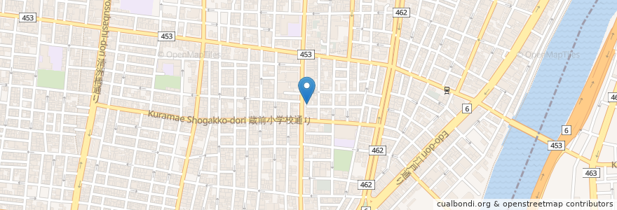 Mapa de ubicacion de みうら en Japón, Tokio, Taito.