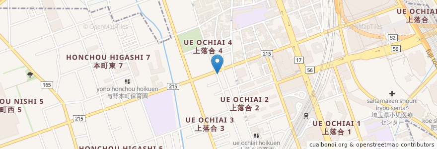 Mapa de ubicacion de 高島歯科 en ژاپن, 埼玉県, さいたま市, 中央区.