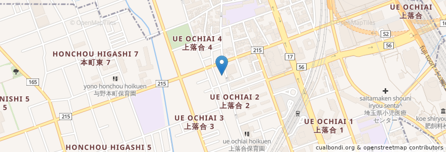 Mapa de ubicacion de ちびっこランド北与野園 en 日本, 埼玉县, 埼玉市, 中央区.