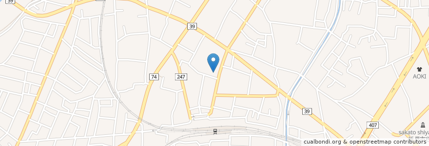 Mapa de ubicacion de こばやし歯科医院 en ژاپن, 埼玉県, 坂戸市.
