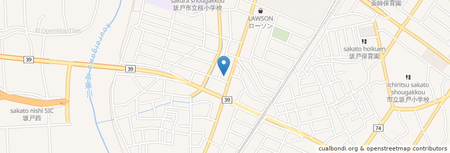Mapa de ubicacion de バーミヤン 坂戸泉町店 en Japão, 埼玉県, 坂戸市.