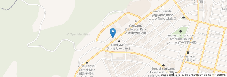 Mapa de ubicacion de やまかぜのベンチ en Japon, Préfecture De Miyagi, 仙台市, 太白区.