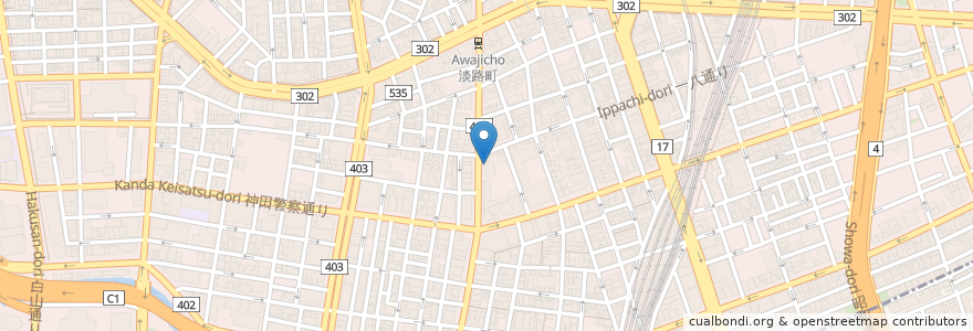 Mapa de ubicacion de 塩生姜らー麺専門店　MANNISH en اليابان, 東京都, 千代田区.
