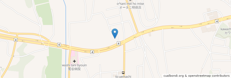 Mapa de ubicacion de 星小児科医院 en Japão, 栃木県, 宇都宮市.