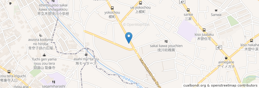 Mapa de ubicacion de さかいがわ薬品 en Japão, Tóquio, 町田市.